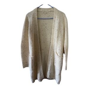 Hem & Thread Speckled Cream Cardigan